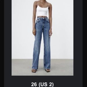 Zara wide leg jeans super cute.